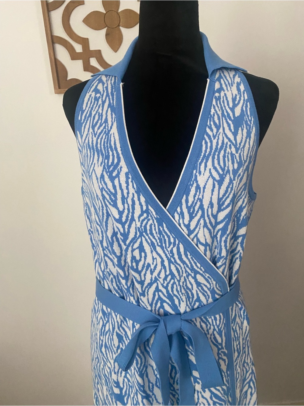 Diane Von Furstenberg for TargetBlue and White wrap dress
